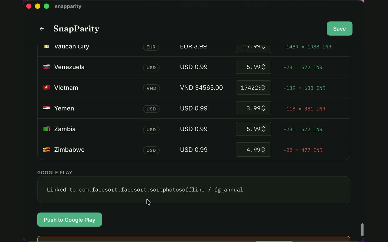 Snap Parity preview